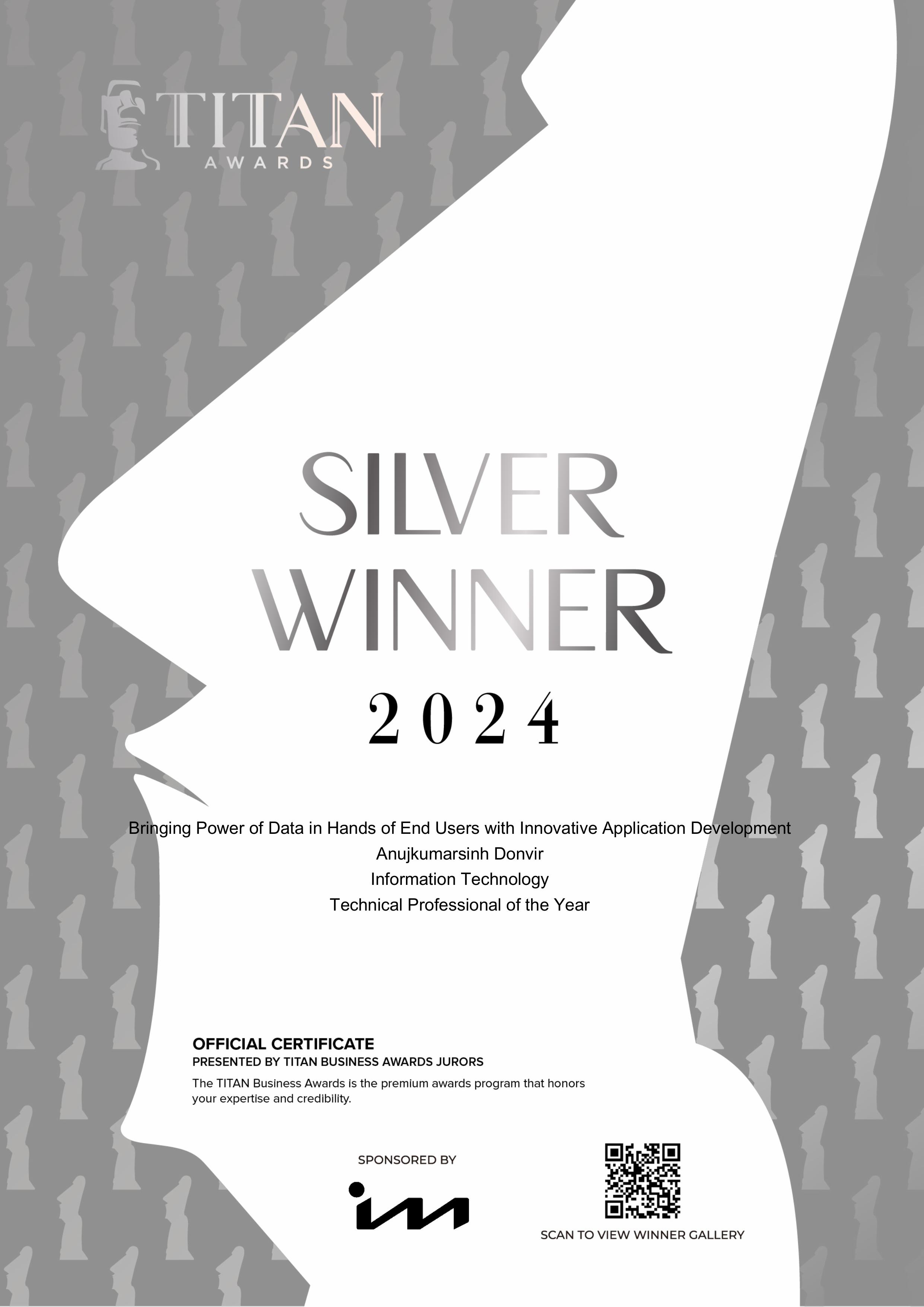 Award Certificate